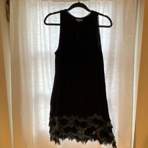 Size 6 Navy Blue Maeve Cocktail Dress Sold by Anthropologie. New / Never Worn!